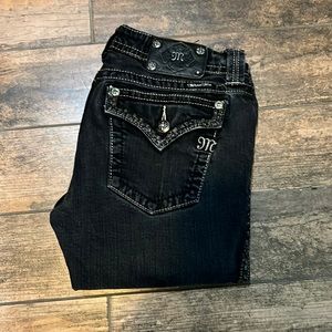 Miss Me Black Skinny jeans Size 30, Inseam 32